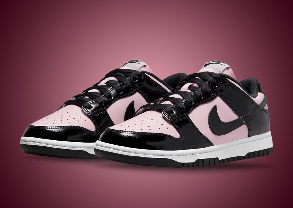Nike Dunk Low Patent Black Pink
