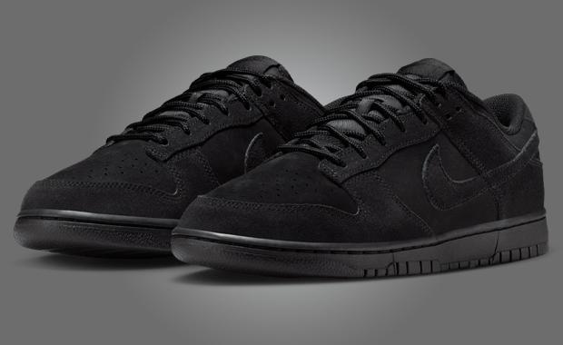 Nike Dunk Low Triple Black Suede
