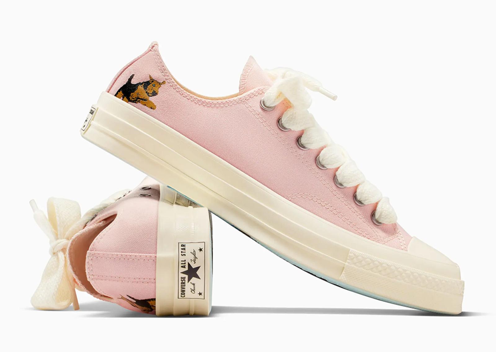 Golf le FLEUR* x Converse Chuck 70 Ox Darryl Rose Quartz Angle and Heel