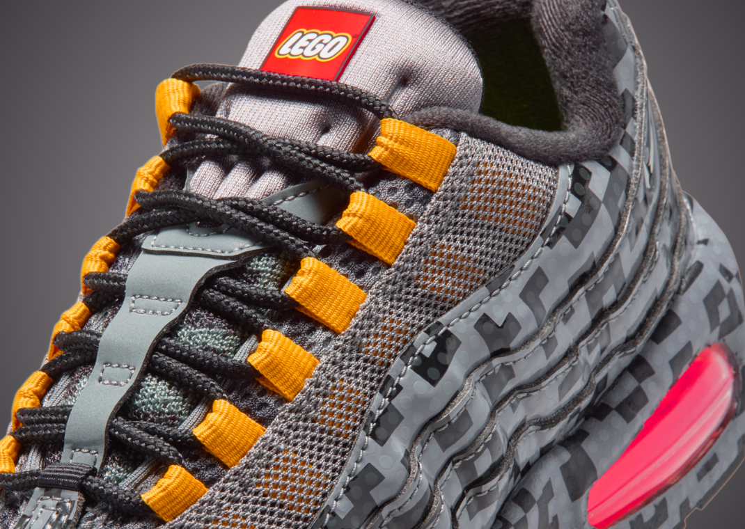The Latest Pixel Brick LEGO x Nike Air Max 95 Collab Mixes Grey