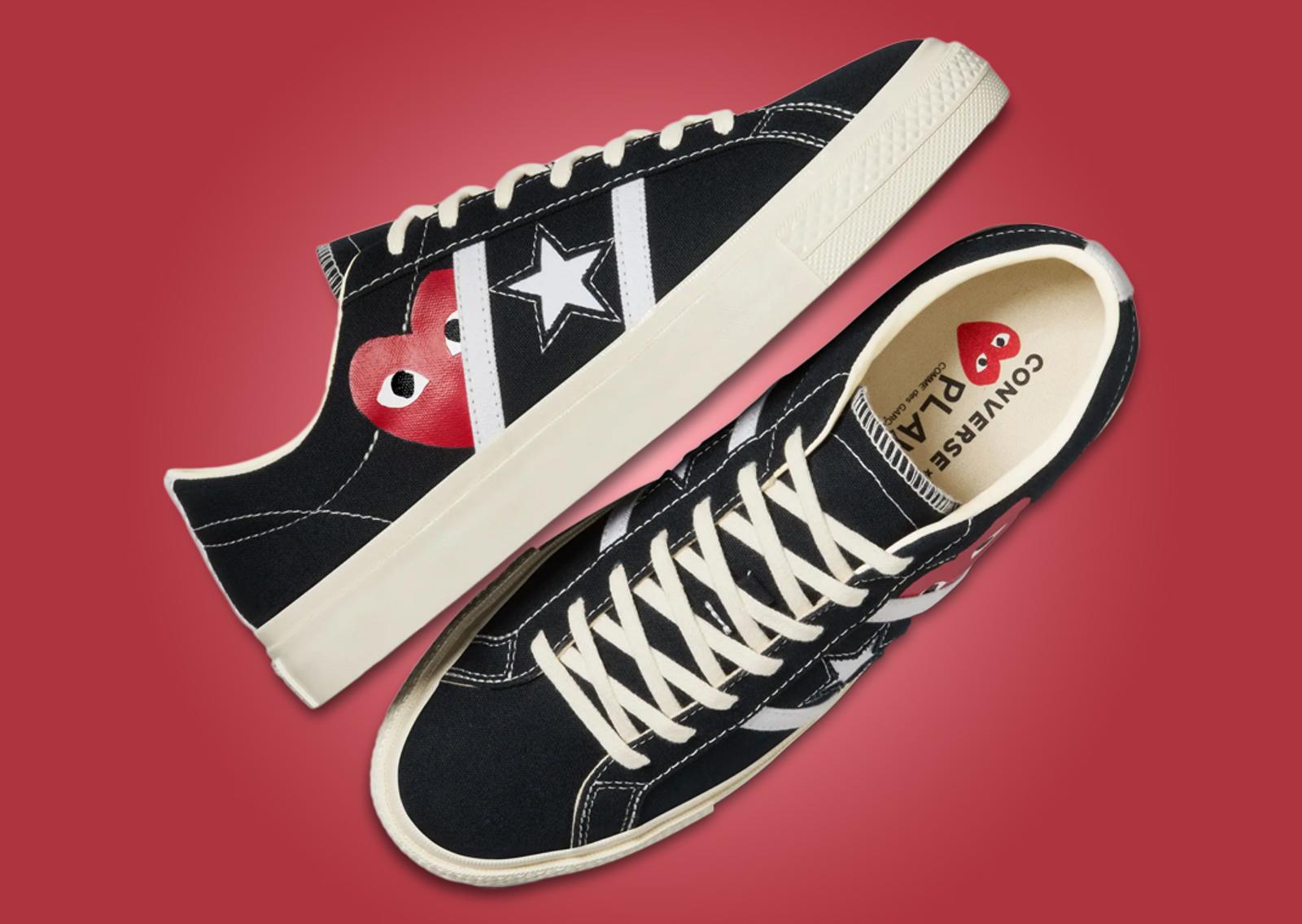 Comme des Garçons Play x Converse One Star Academy Pro Black Top and Lateral