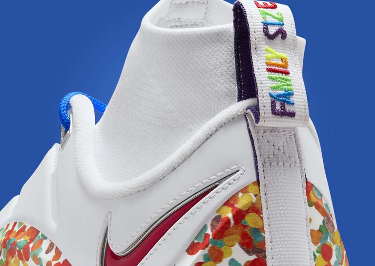 Nike LeBron 4 Menace Fruity Pebbles Heel Tab