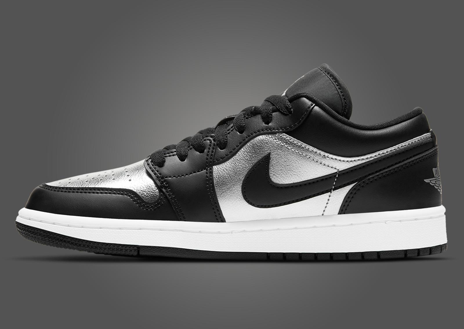 Air Jordan 1 Low Silver Toe (W) Medial Right