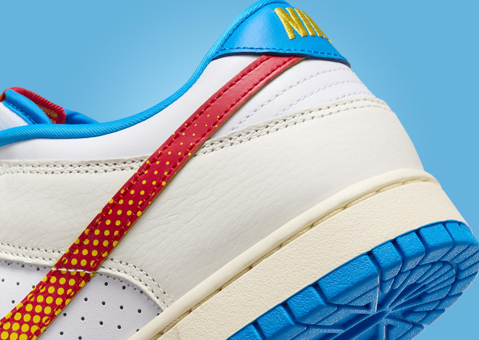 Nike Dunk Low Harlem Globetrotters Detail