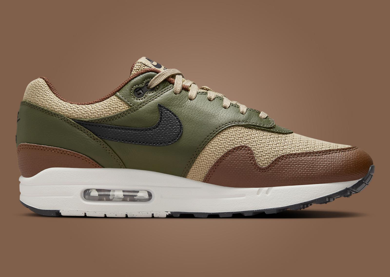 Nike Air Max 1 Neutral Olive Cacao Wow Medial Left