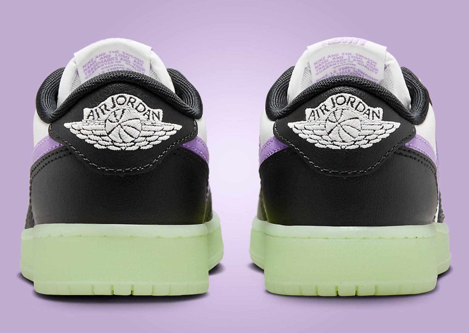 Air Jordan 1 Retro Low OG Black Raspberry (GS) Back