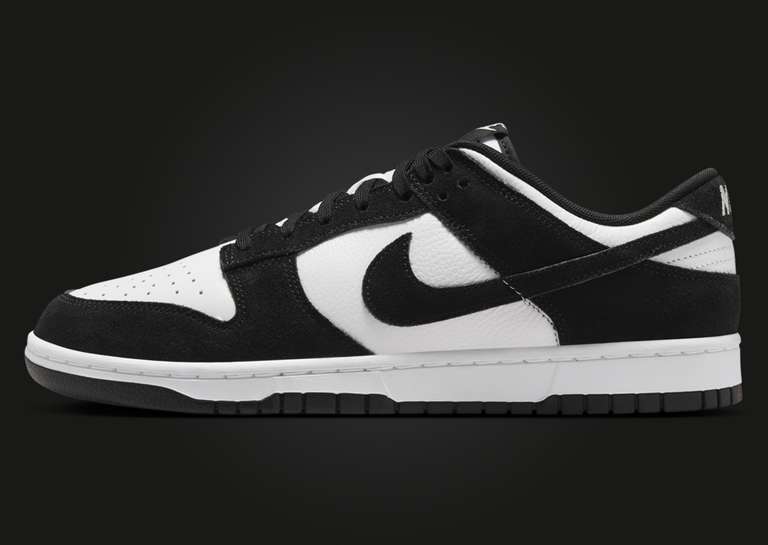 Nike Dunk Low Panda Suede Lateral