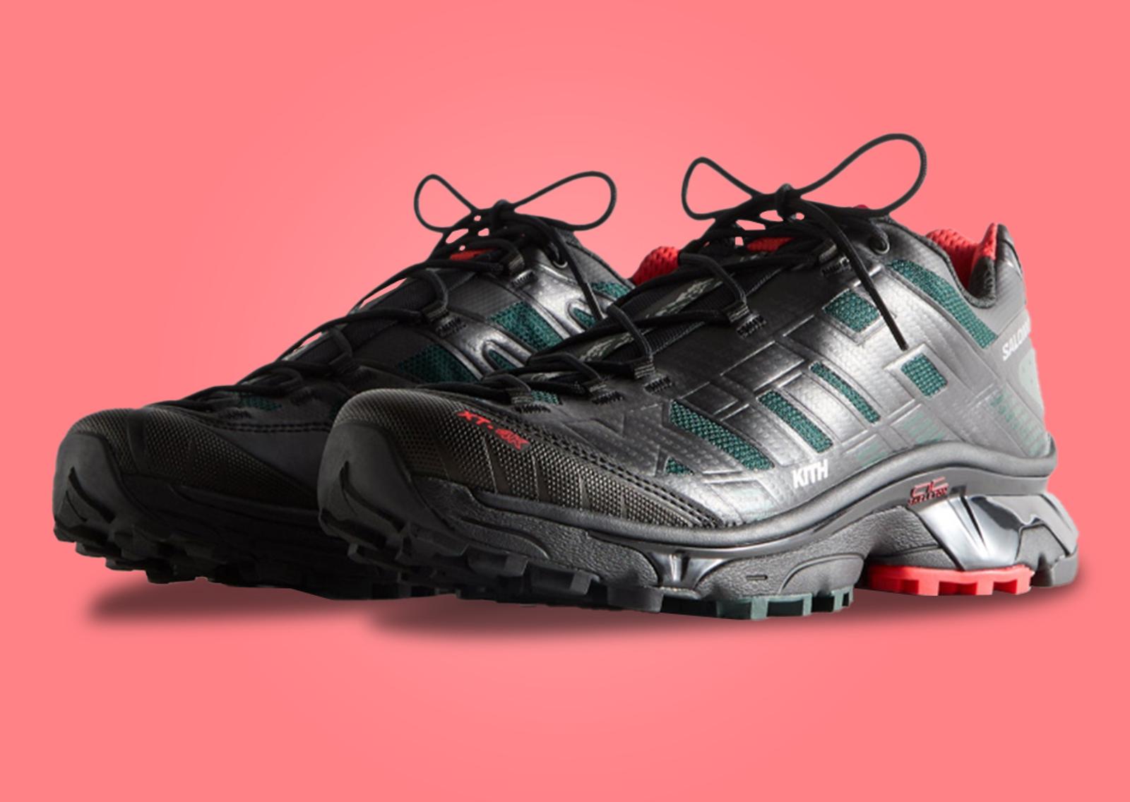 Kith x Salomon XT-4K Black Angle