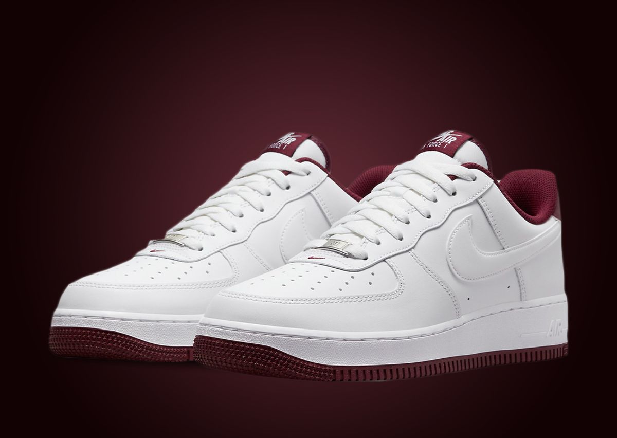 Nike air force 1 low white black red Clearance