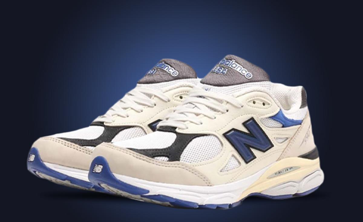 This New Balance 990v3 Made in USA by Teddy Santis Appears In White Blue
