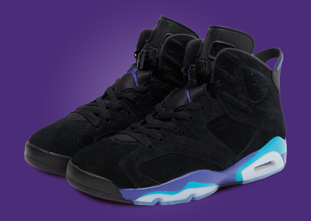 Black and purple jordan cheap 6