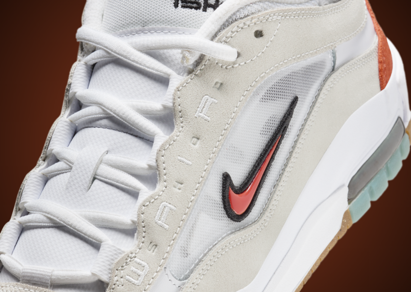 Nike SB Air Max Ishod White Orange Midfoot Detail