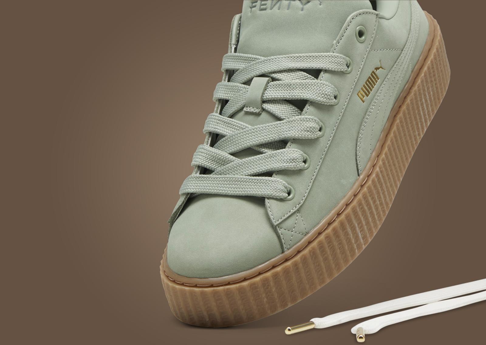 Fenty x Puma Creeper Phatty Nubuck Green Fog Toe