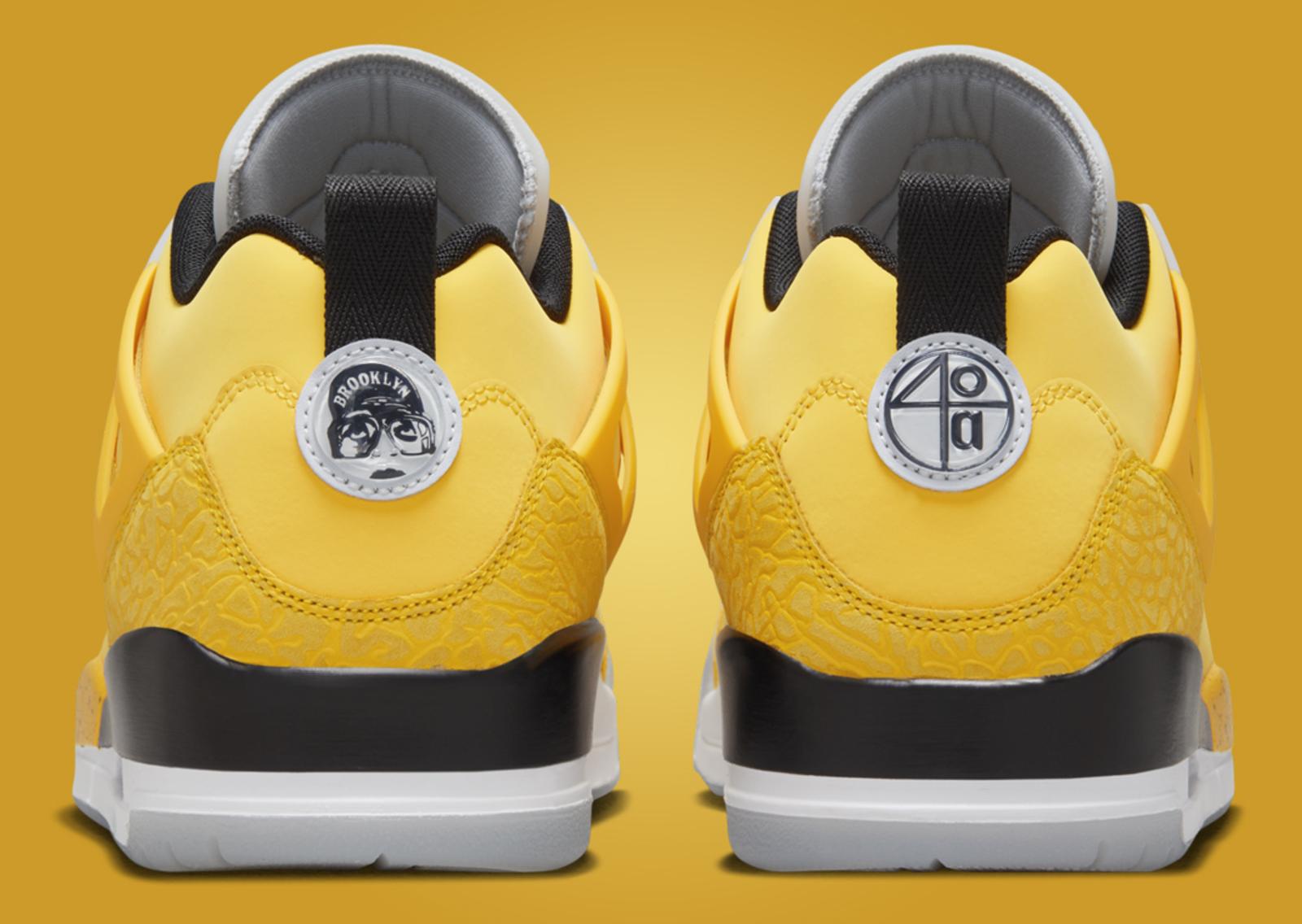 Jordan Spizike Low Premium Lightning Heel Detail