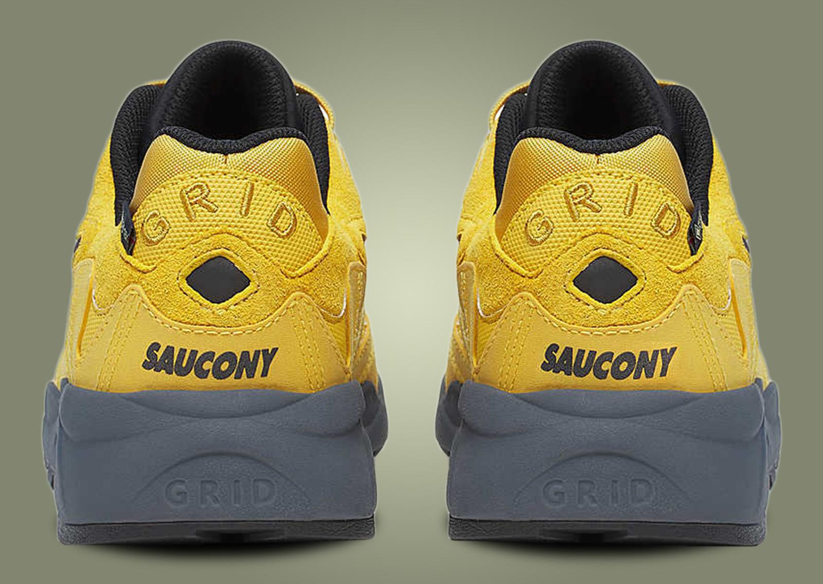 Saucony Grid Shadow 2 GTX Yellow Heel