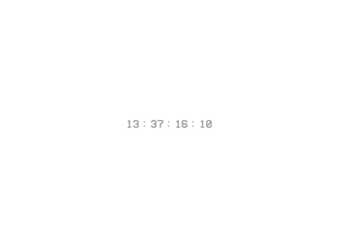 Yeezy Supply countdown timer, seen before a new release
