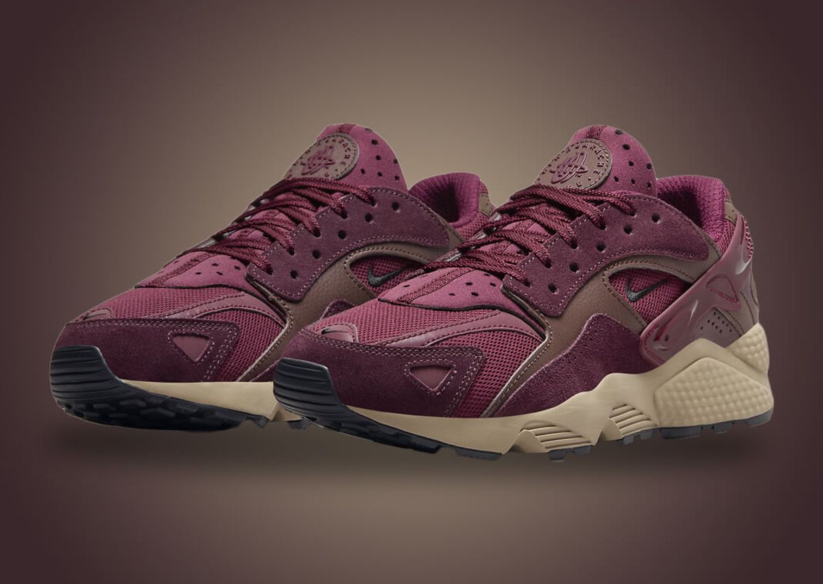 Nike air huarache burgundy Clearance