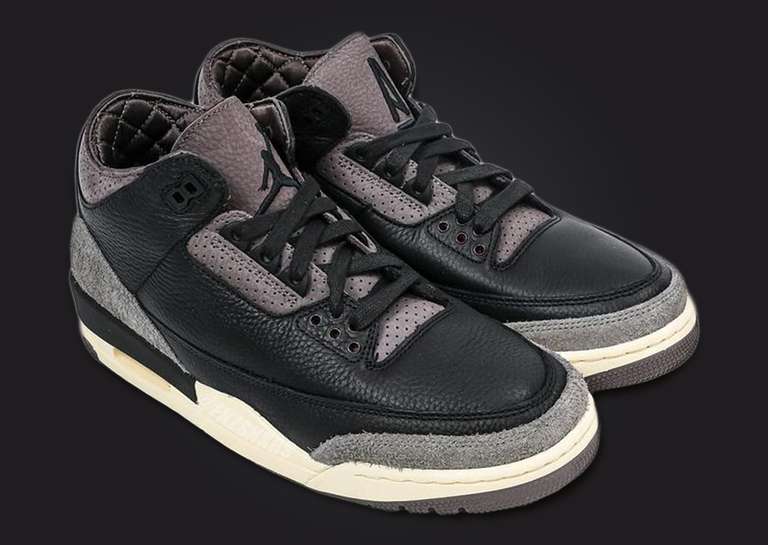 A Ma Maniere x Air Jordan 3 Retro OG SP Black Violet Ore (W) Angle