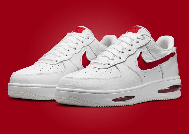Nike Air Force 1 Low Evo White University Red Angle
