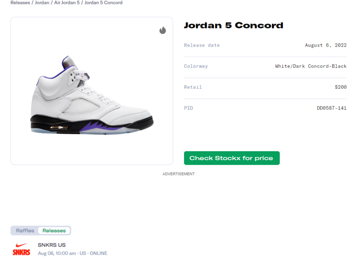 Air Jordan 5 Concord Release Guide