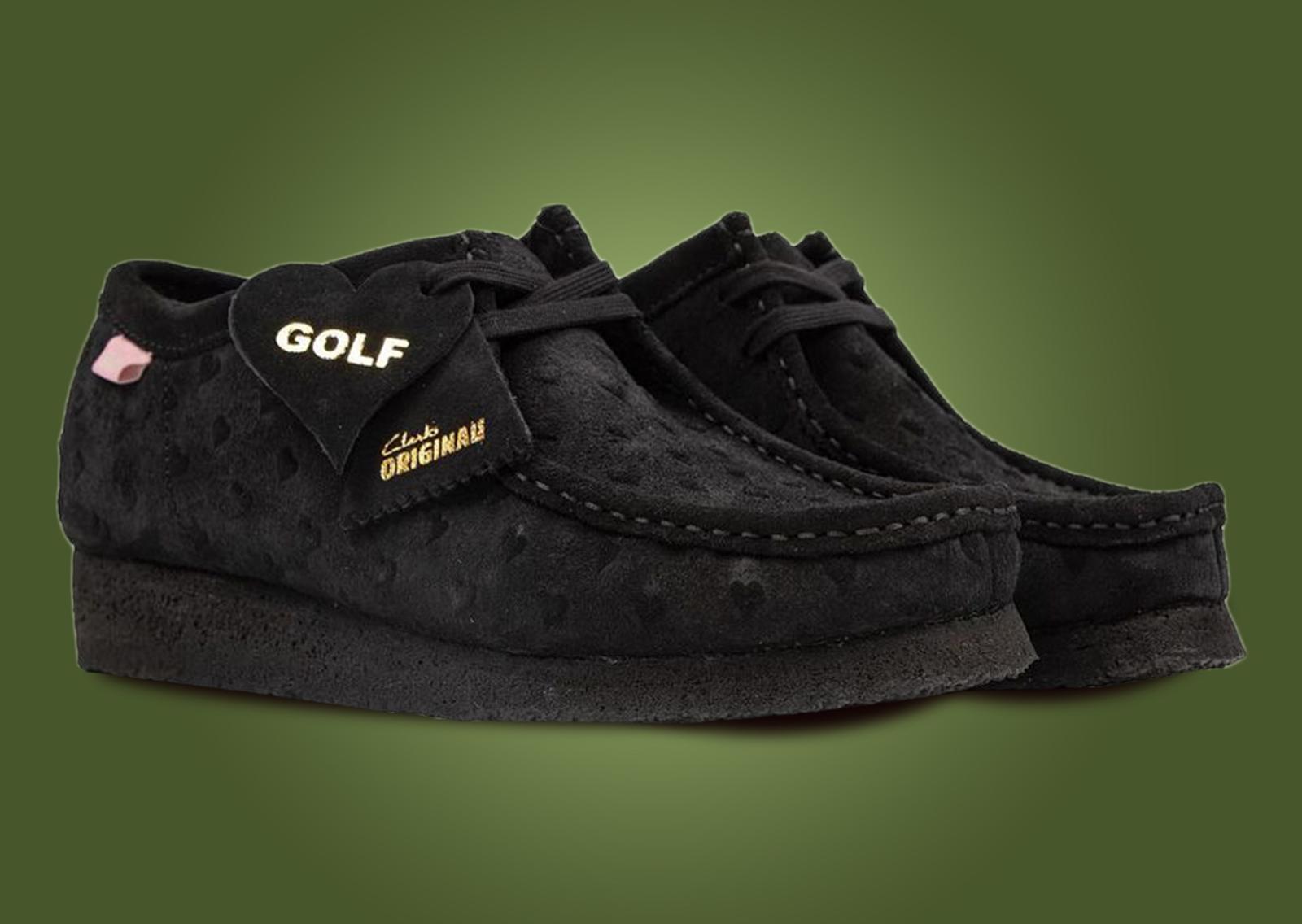 Golf Wang x Clarks Originals Wallabee Black Angle