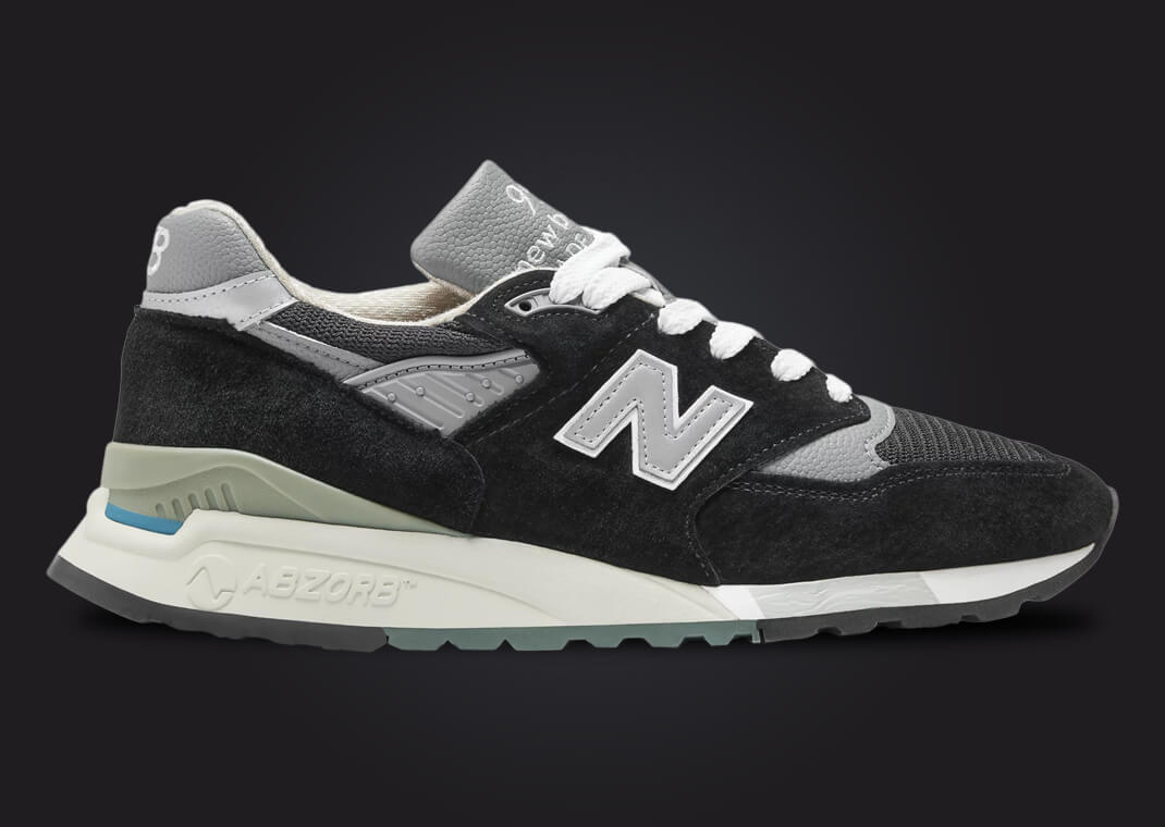 ★New Balance★Made in USA 998★Black with Silver★男女共用 New Balance 998 Made in USA 'Black Silver' U998BL