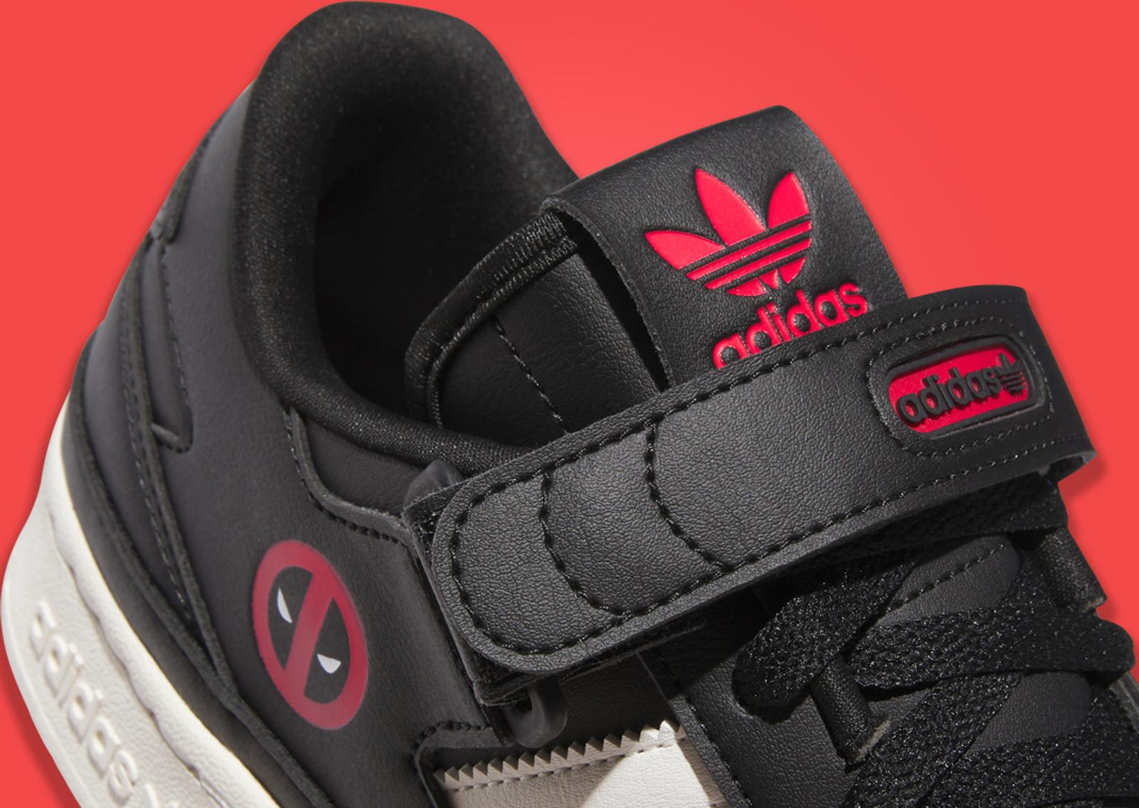 Deadpool & Wolverine x adidas Fourm Low 84 Deadpool (GS) Detail