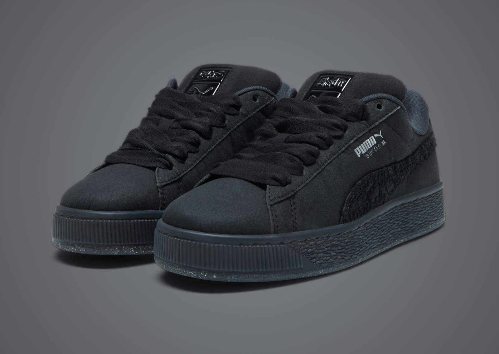 Collina Strada x Puma Suede XL Black (W) Angle