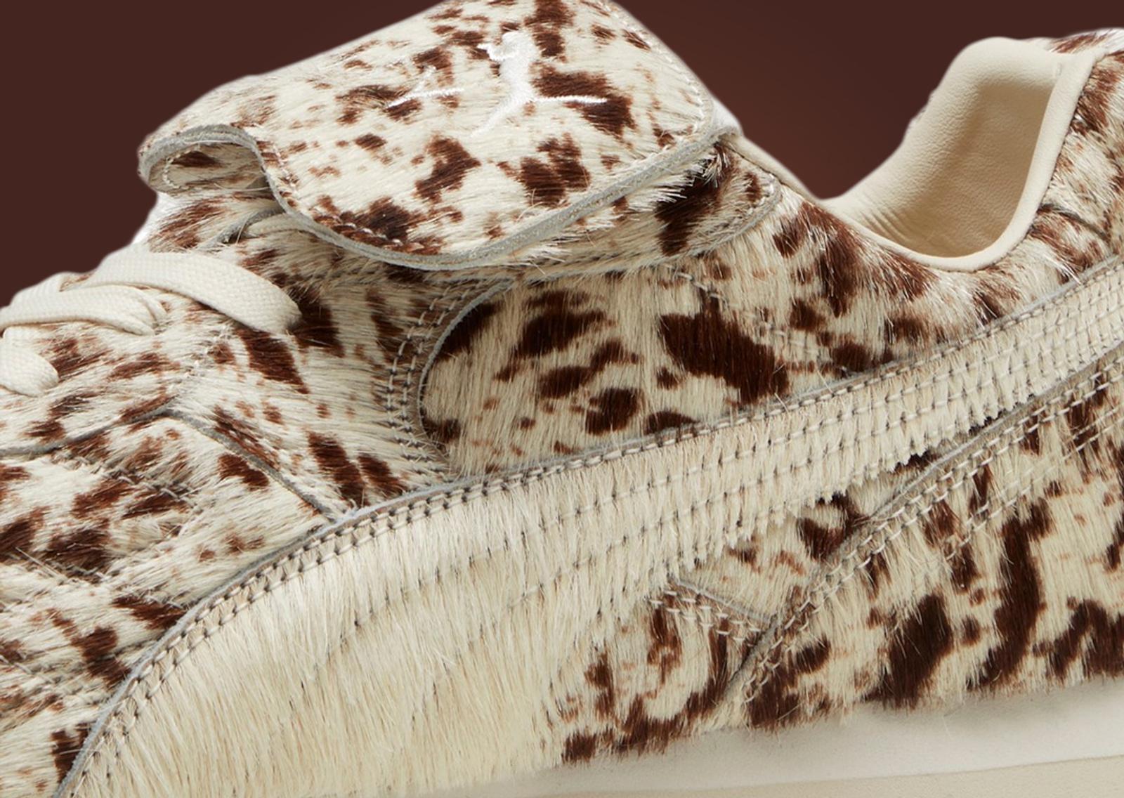 Fenty x Puma Avanti Faux Fur Cow Print Midfoot Detail