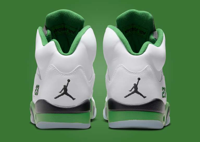 Air Jordan 5 Retro Lucky Green (W) Heel