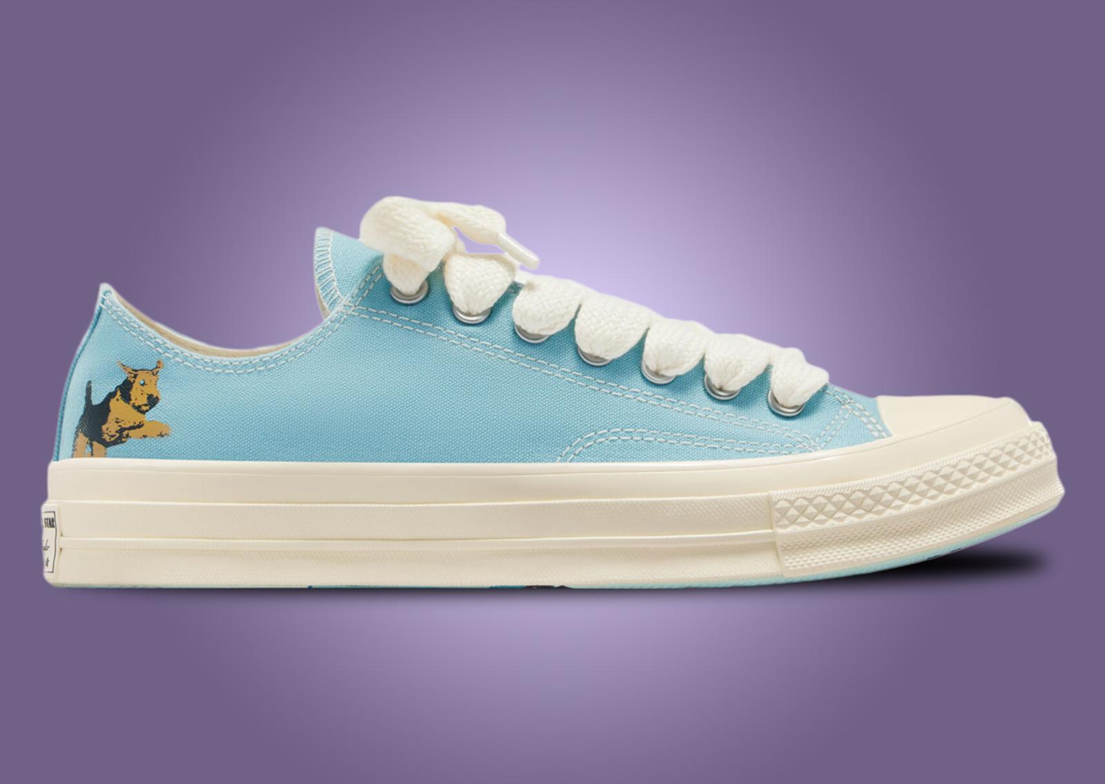 Golf le FLEUR* x Converse Chuck 70 Ox Darryl Milky Blue Lateral