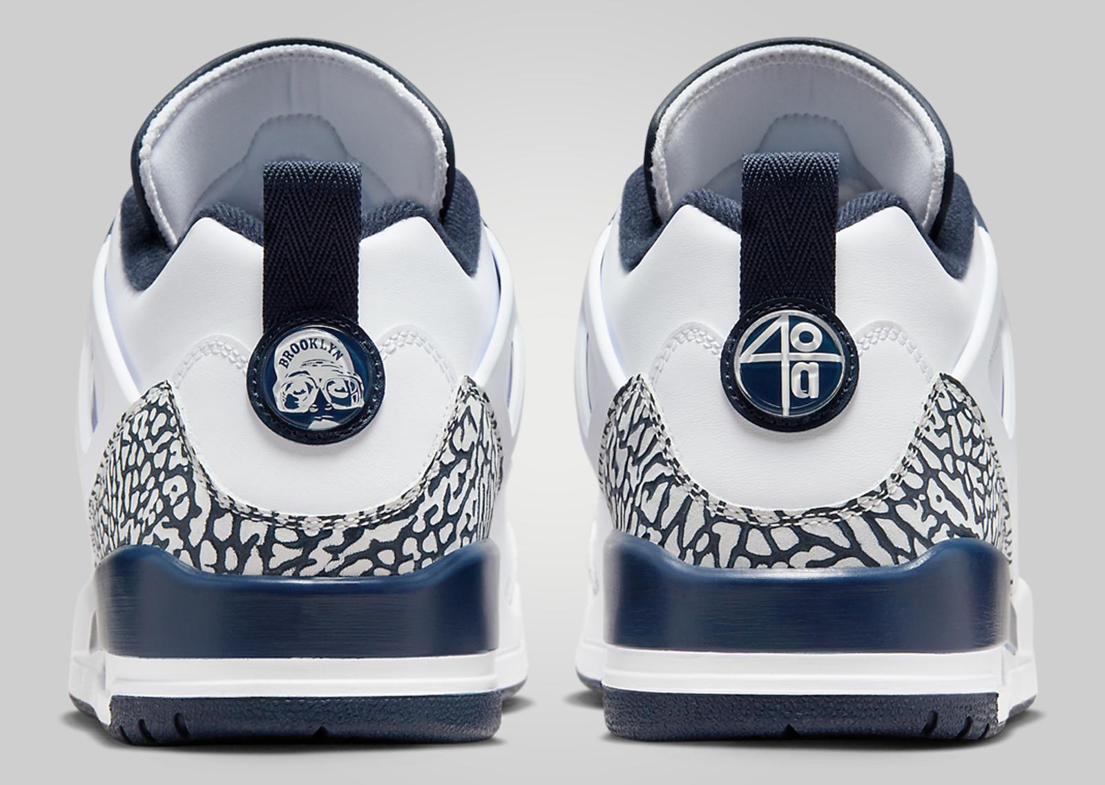 Jordan Spizike Low White Obsidian Back