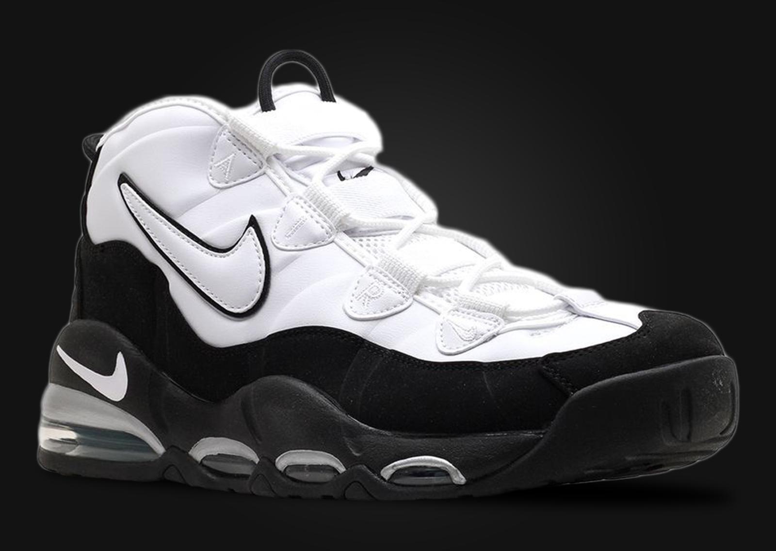 Nike Air Max Uptempo White Black Teal Angle