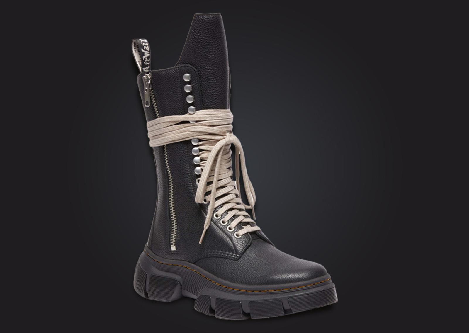 Rick Owens x Dr. Martens 1918 DMXL Calf Length Boot Angle