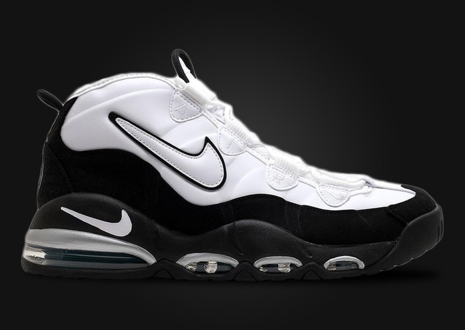 Nike Air Max Uptempo White Black Teal Lateral