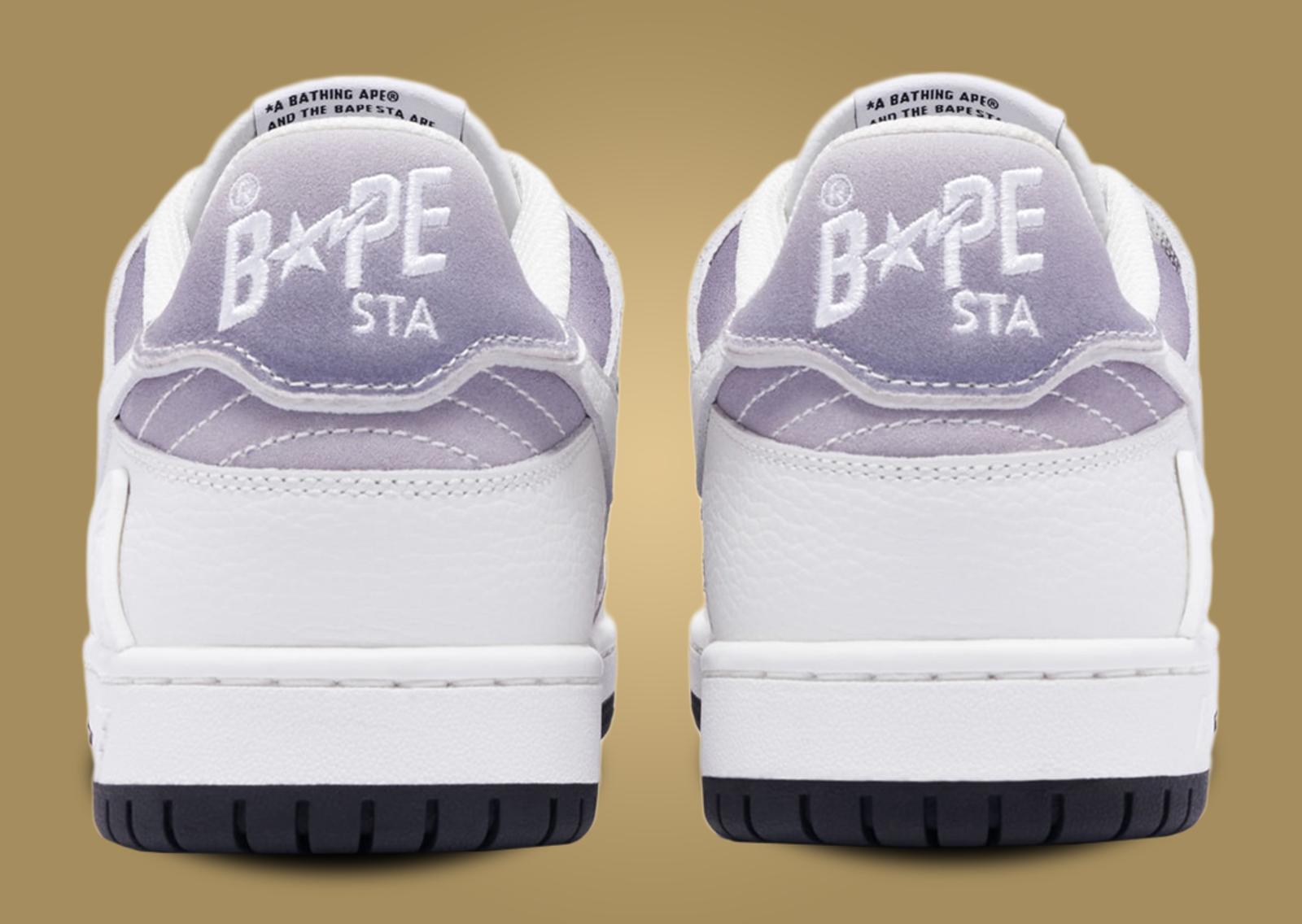 BAPE SK8 STA Gradient White Back