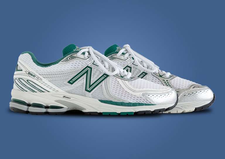 Aime Leon Dore x New Balance 860v2 White Green Lateral