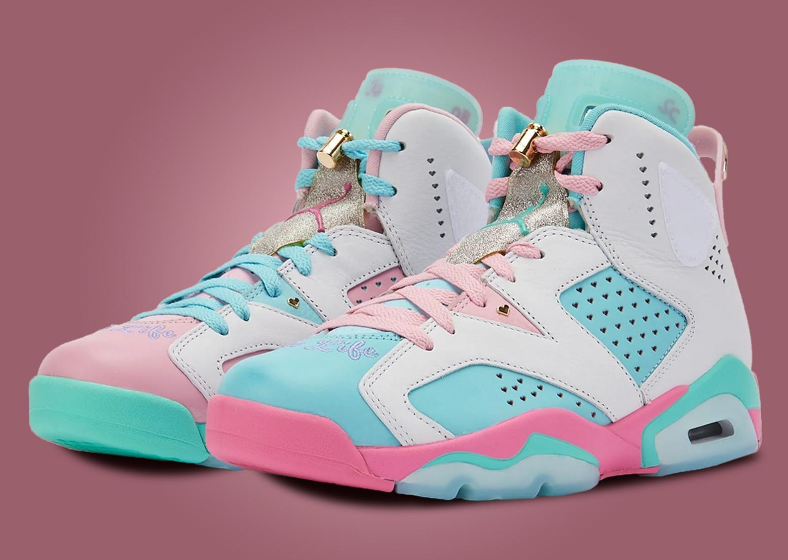 Jillian Beagley x Air Jordan 6 Retro DB Angle