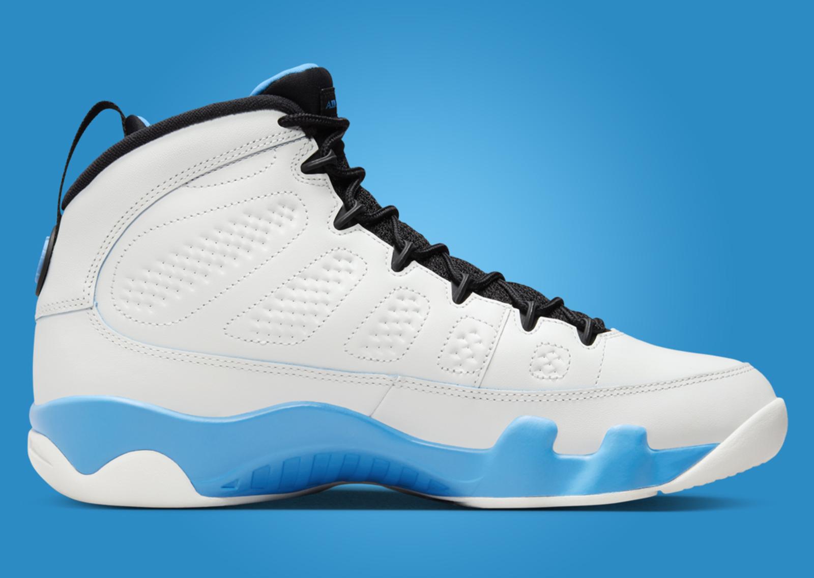 Air Jordan 9 Retro Powder Blue Medial Left