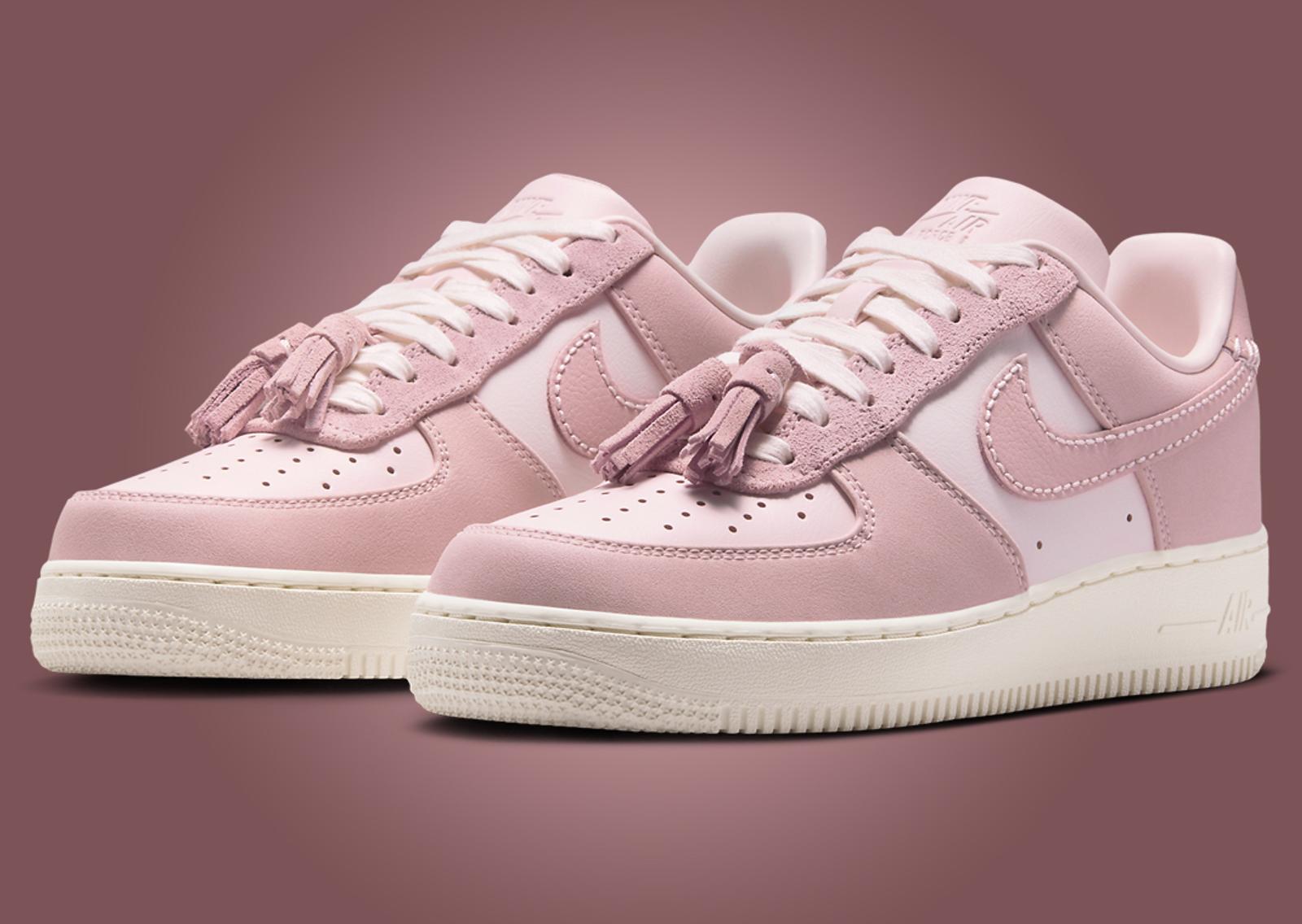 Nike Air Force 1 Low Pink Tassel Angle