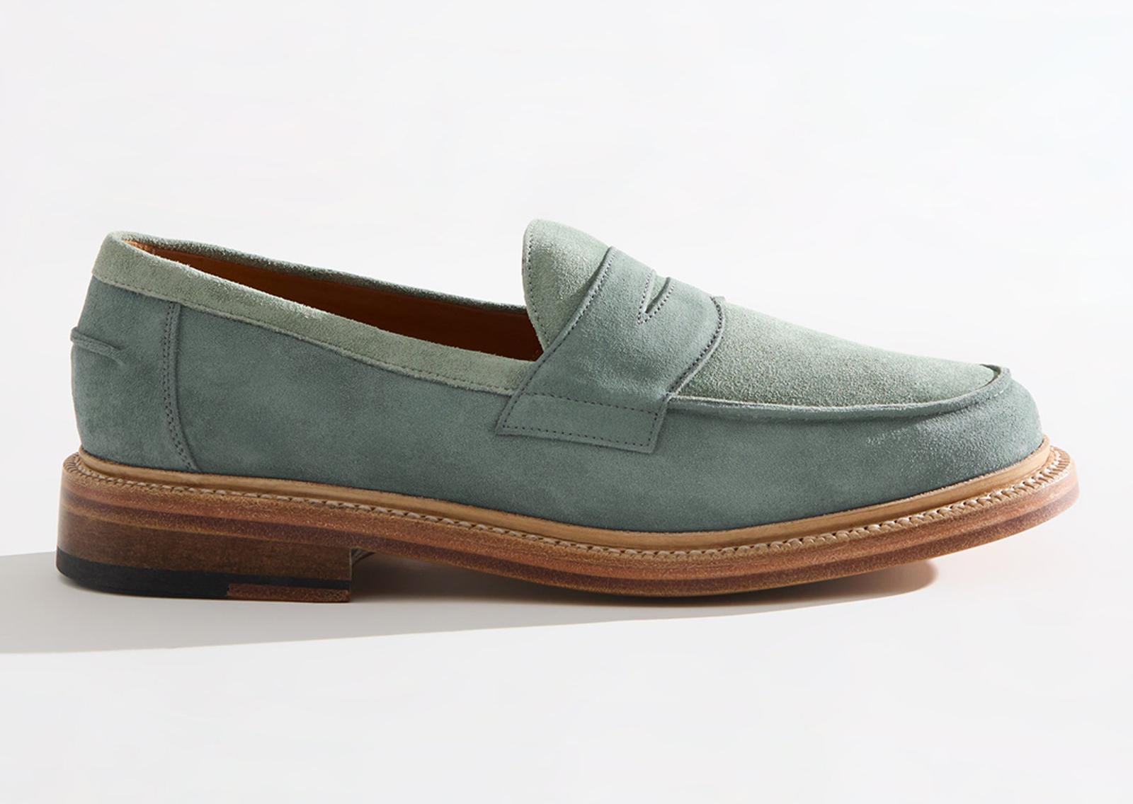 Kith x Blackstock & Weber Ellis Penny Loafer Green Lateral