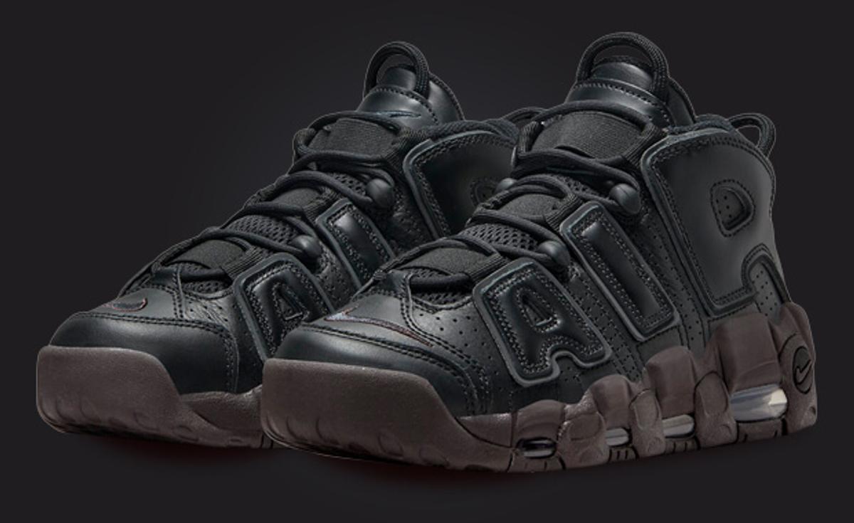 The Nike Air More Uptempo Gets Muddy in Black and Baroque Brown