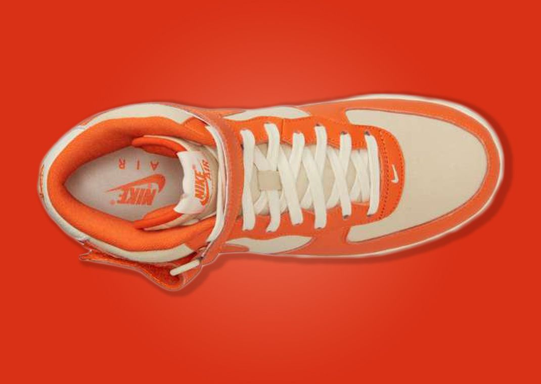 Nike air force sale 1 orange sole