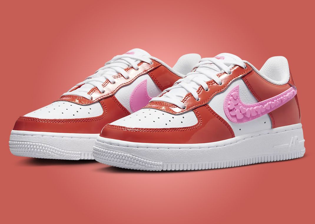 Nike air force 1 low pink hearts valentines day hotsell