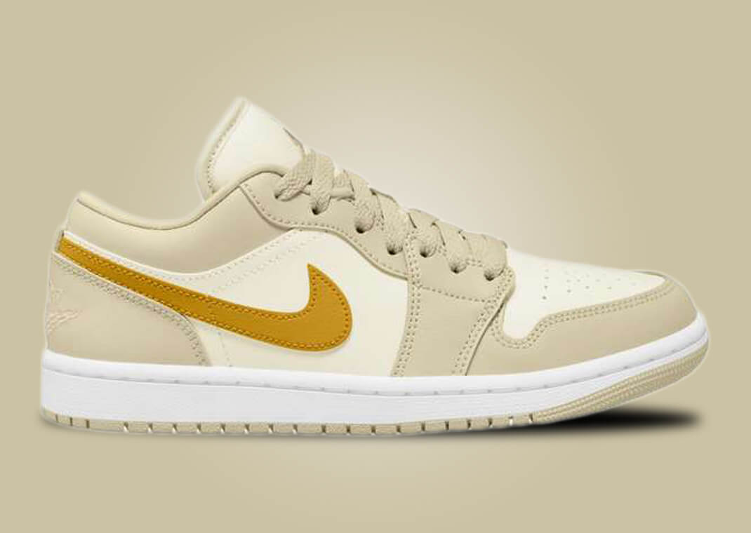 The Air Jordan 1 Low Pale Vanilla Yellow Ochre Releases March 2024