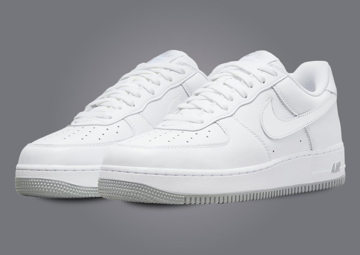 Nike Air Force 1 Low Color Of The Month White Metallic Silver
