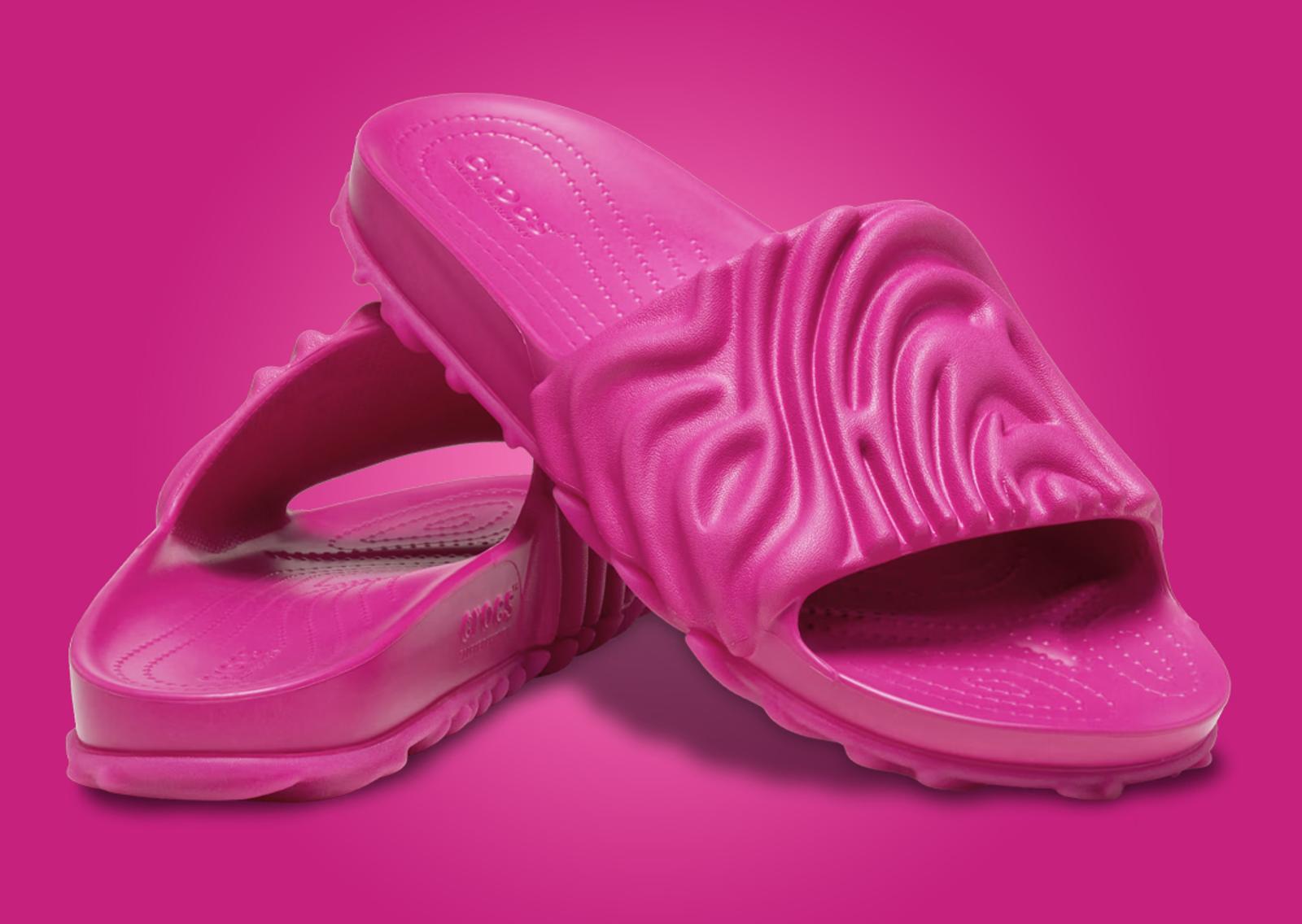 Salehe Bembury x Crocs Pollex Slide Magenta Angle