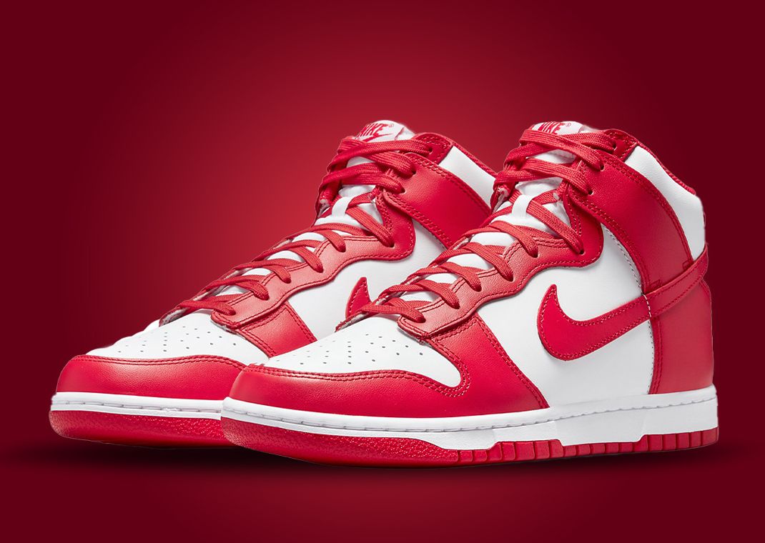 Red And White Vibes Are Back On The Nike Dunk High