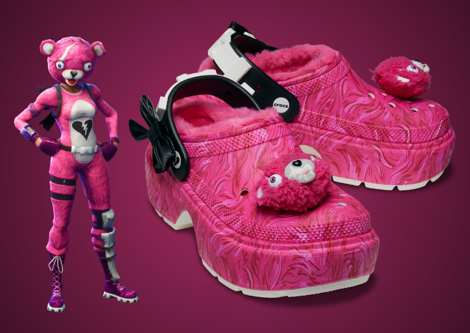 Fortnite x Crocs Stomp Lined Clog Cuddle Team Leader Angle