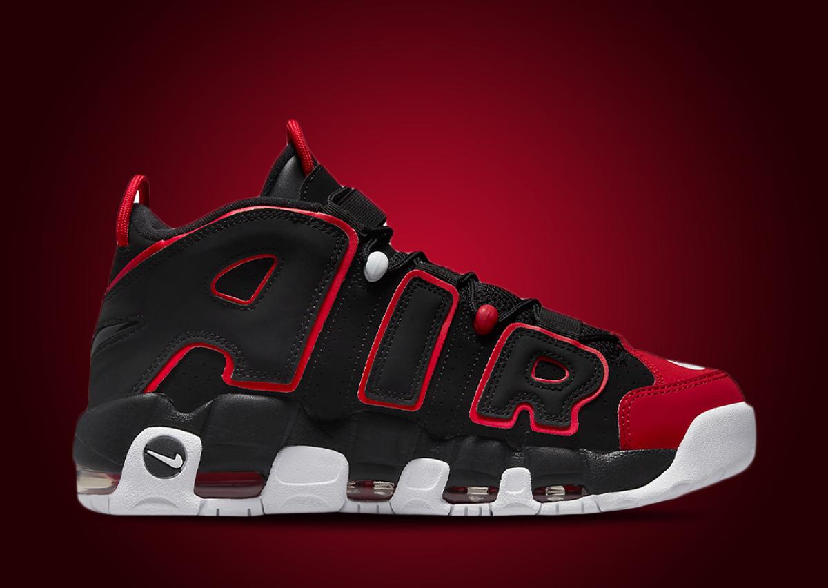 A Red Toe Adorns This Nike Air More Uptempo - Sneaker News